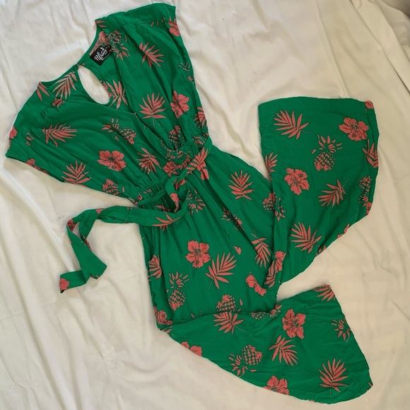 Hell Bunny Pants - HELL BUNNY TIKI JUMPSUIT